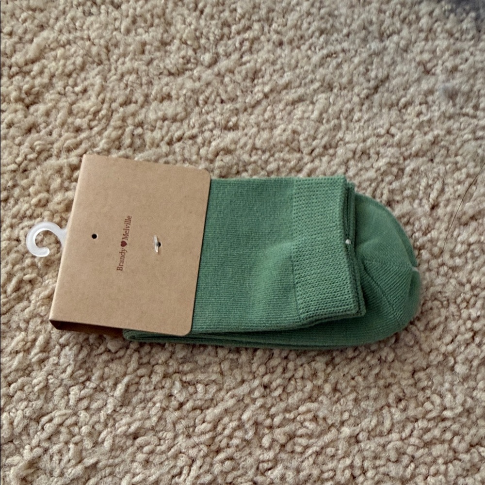 Brandy melville Macha green socks